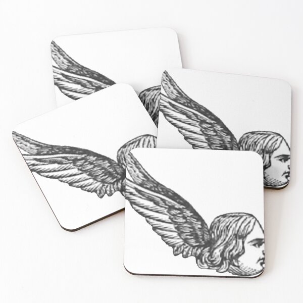 Item preview, Winged Head Illustration  designed and sold by HawthorneFlame.