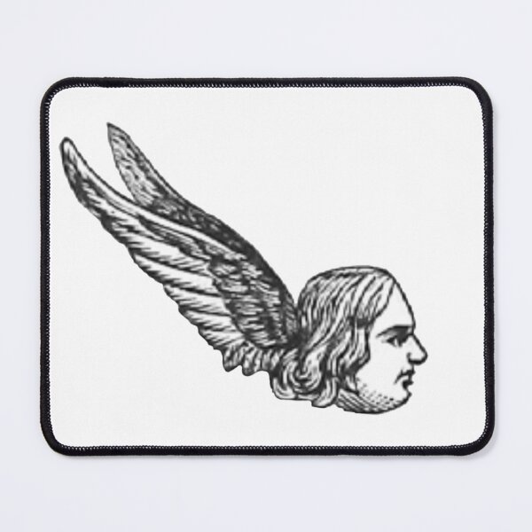 Item preview, Winged Head Illustration designed and sold by HawthorneFlame.