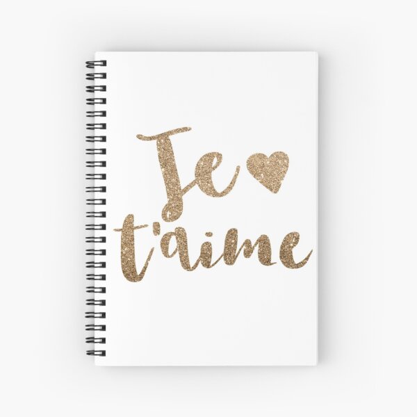 Je t’aime by Alice Monber Spiral Notebook