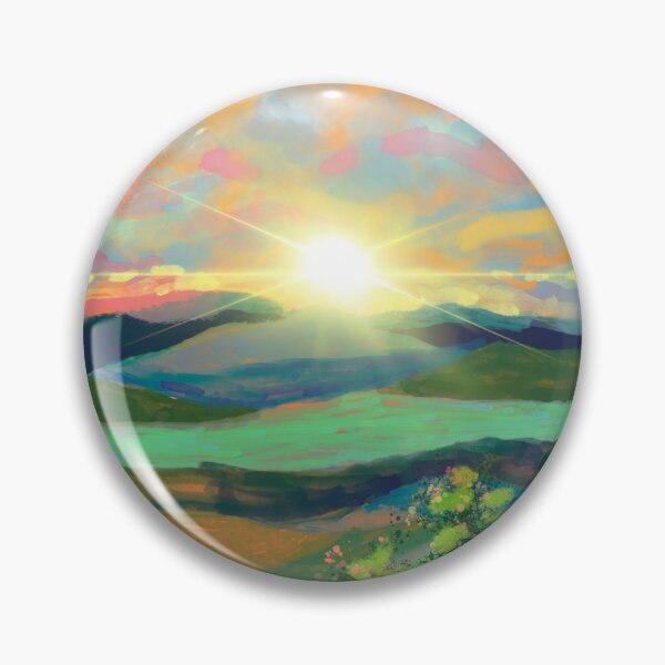 Item preview, Swallow Flying Towards the Landscape: Beautiful Nature Illustration designed and sold by Pandositive.