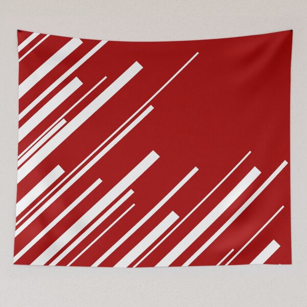 Item preview, Diagonals in Red and White designed and sold by LAEC-Shop.