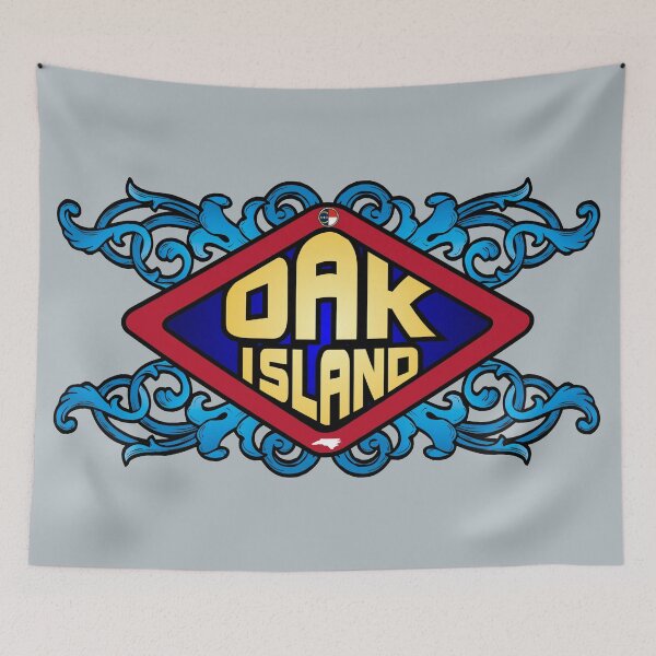 Item preview, Oak Island emblem retro sign designed and sold by studioss76.