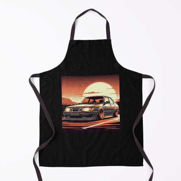 Item preview, Vintage SAAB 900 Series Japanese Sunset Vector Art designed and sold by neildoch.