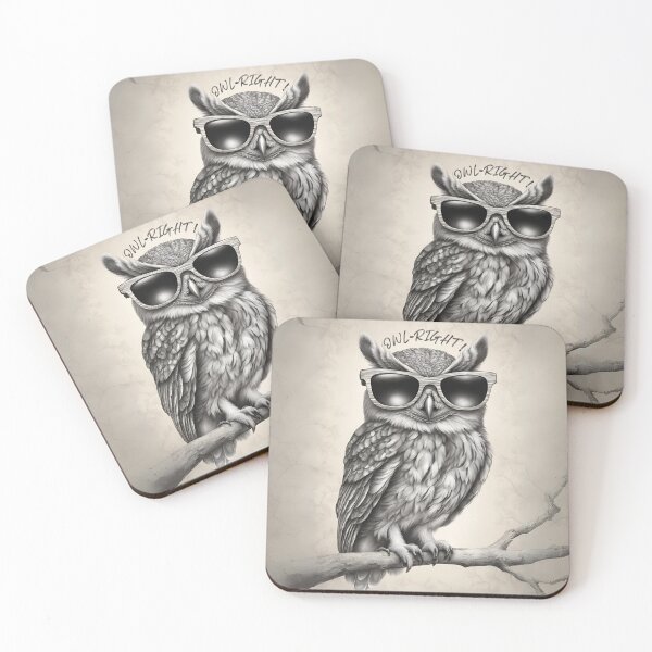 Item preview, Owl-Right: A Cool Twist on Wisdom designed and sold by DesignsCreative.