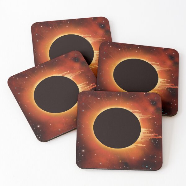 Item preview, Stunning Solar Eclipse Space – Celestial Wall Decor designed and sold by DrawHandArt.