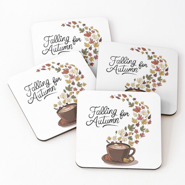 Item preview, Cute Coffee Mug with Leaves -  Falling for Autumn designed and sold by Queen of Whimsy.