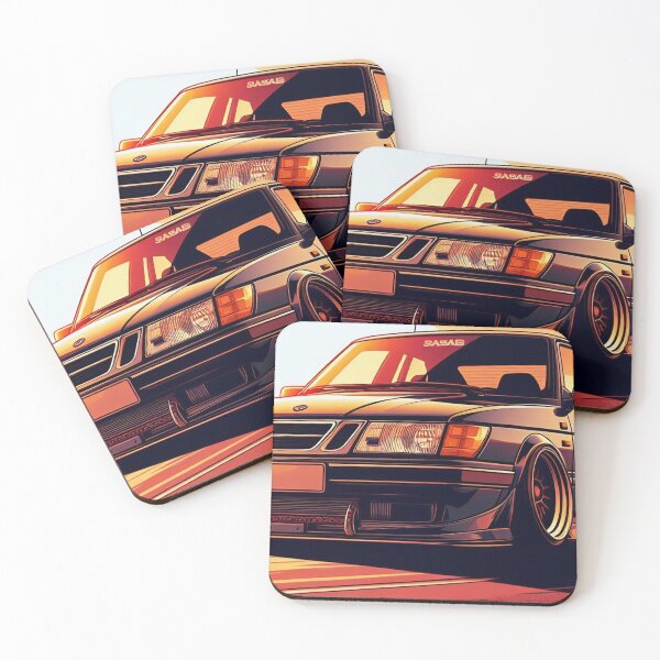 Item preview, SAAB 900 Series Retro Sunset Vector Art designed and sold by neildoch.