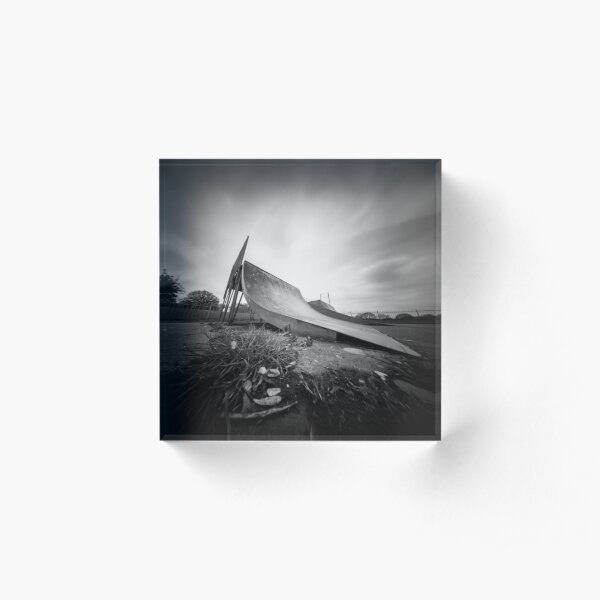 Ready to launch - Skate Ramp - Pinhole photo Acrylic Block
