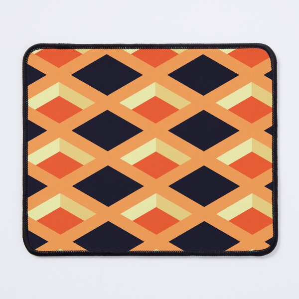 Item preview, fall colors isometric diamond grid pattern 1 designed and sold by d-w-h design.
