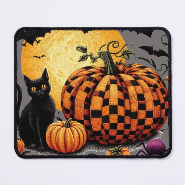 Item preview, Cat, Bats and Pumpkins designed and sold by 502Templates.