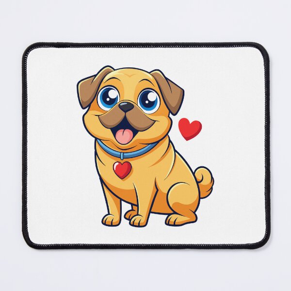 Item preview, Affectionate Puggle Digital Art designed and sold by iwcus.