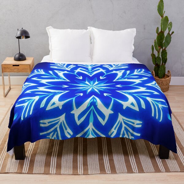 Item preview, Beautiful glowing blue snowflake design designed and sold by CatManiaShop.