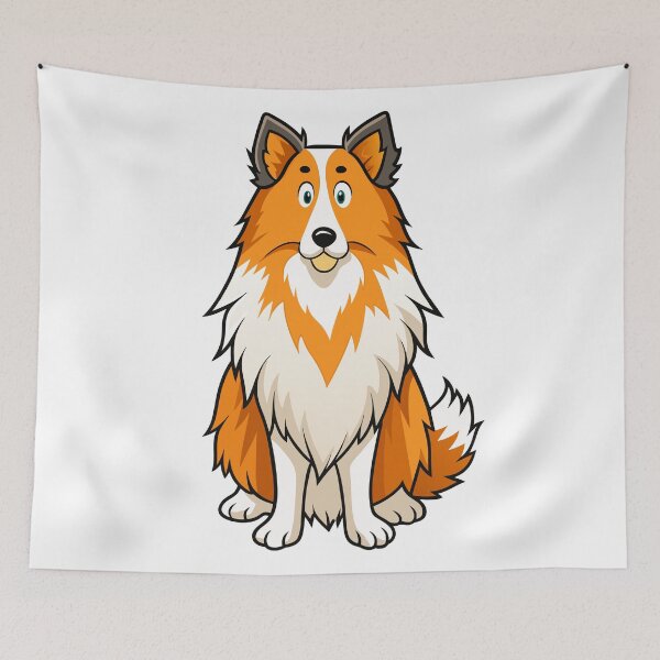 Item preview, Alert Shetland Sheepdog Digital Art designed and sold by iwcus.