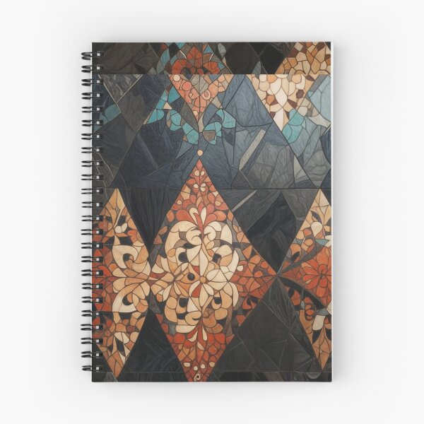 Item preview, Papel pintado abstracto con motivos florales antiguos y diamantes designed and sold by MoonsideGallery.