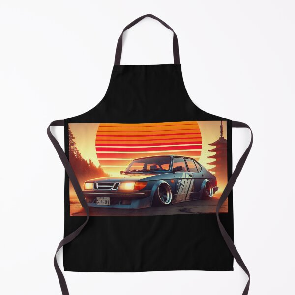 Item preview, Retro SAAB 900 In Japan Sunset Vector Art designed and sold by neildoch.