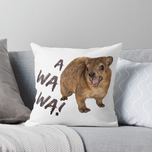 Item preview, Awawa! Angry Screaming Hyrax Meme - Cute & Funny designed and sold by Jakkuri.