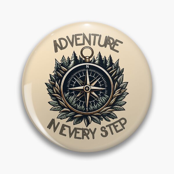 Item preview, Adventure in Every Step: Compass Nature Design designed and sold by Dantin.