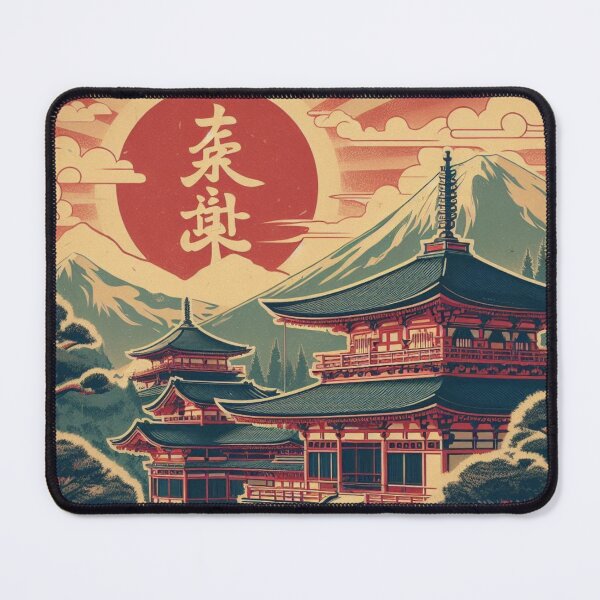 Item preview, Retro Japan Temple designed and sold by TheMysticCats.