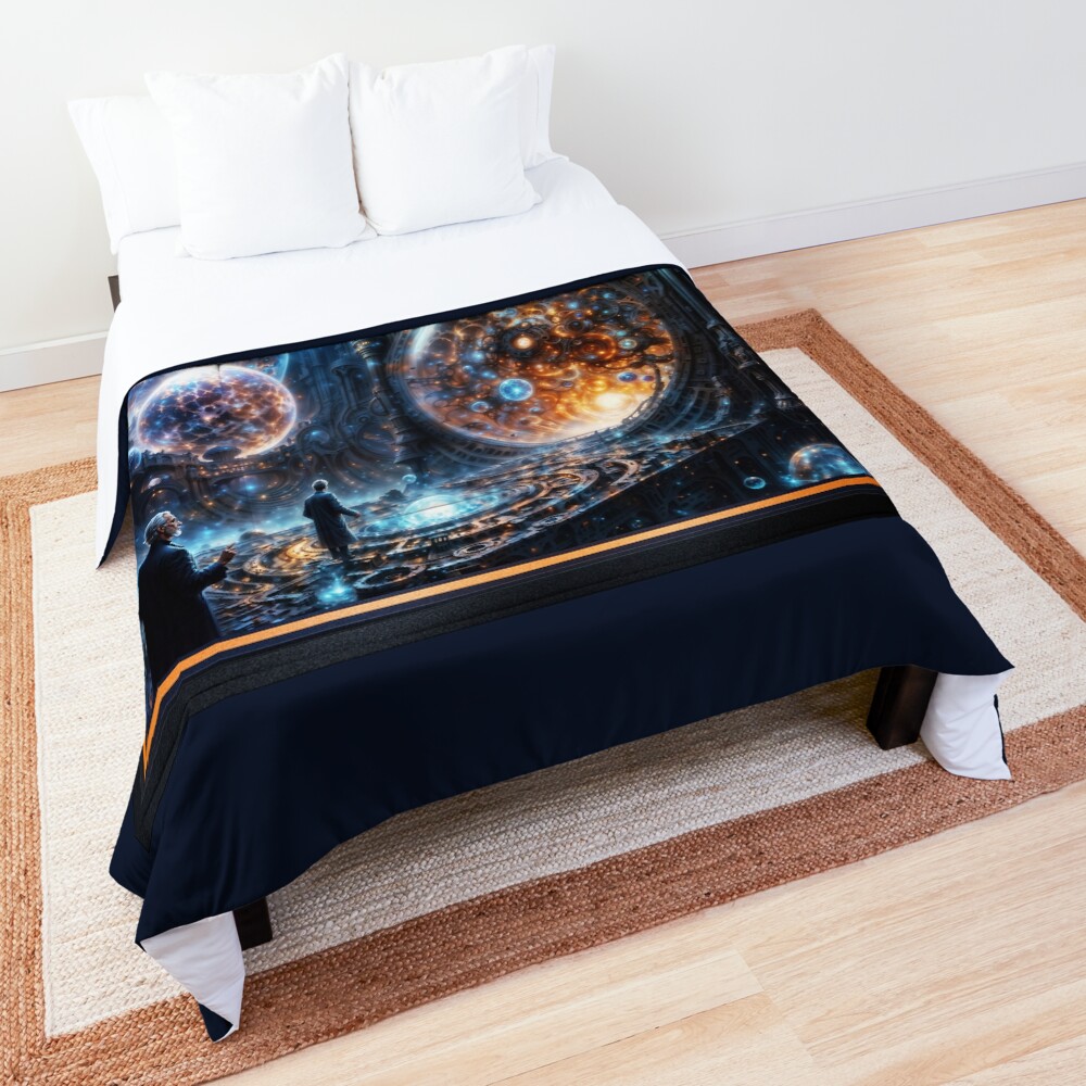 Belsuvius Observatory View Of The Celestial Realm Of The Orbs of Ostephan AI Concept Art by Xzendor7 | An Astounding Scientific Creation 3 Belsuvius Observatory View Of The Celestial Realm Of The Orbs of Ostephan Breathtaking AI Concept Art by Xzendor7 Decorative Art Print Comforter