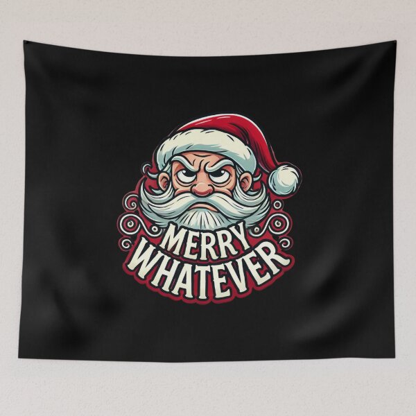 Item preview, Merry Whatever: Sarcastic Santa Christmas Design designed and sold by Aredbox.
