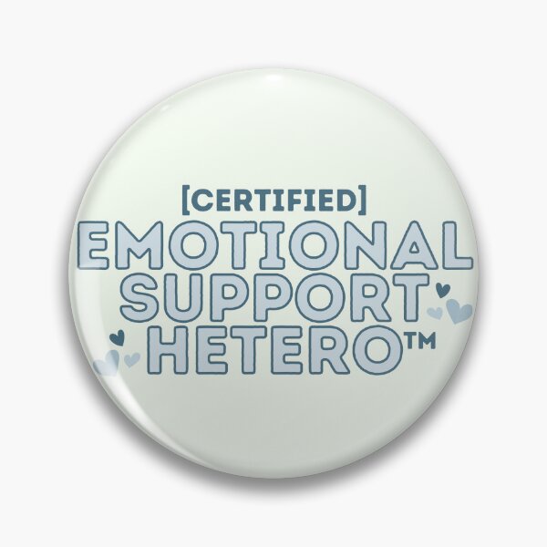 Item preview, Certified Emotional Support Hetero LGBTQ Ally Funny designed and sold by not-karla.