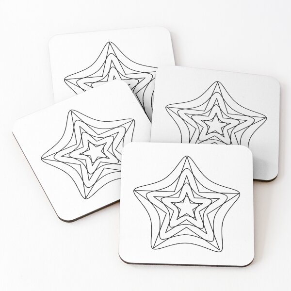 Item preview, Everlasting Elegance: Stars Within Stars in Transparent, Unique designed and sold by villacreativa.