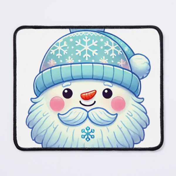 Item preview, Cute Snowman with Winter Hat Christmas Illustration designed and sold by AIARTIST1.