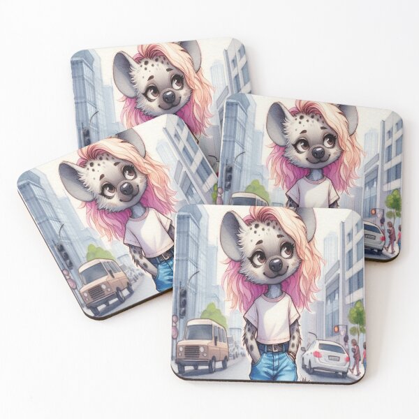 Item preview, print, cat, cat, ukyo-e, ukyoe, mucha, dog, panda, animal, dog, hyena, hyene, pop art, japan, bear designed and sold by pageart.