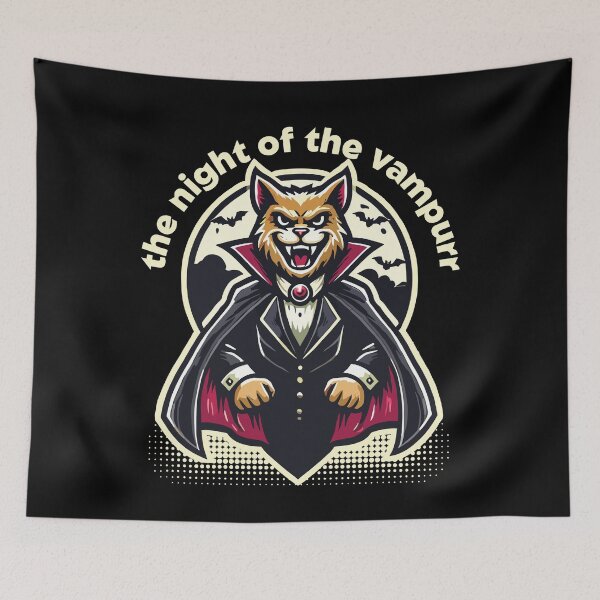 Item preview, Vampire Cat Night Of The Vampurr Adventure designed and sold by LuminOrb.