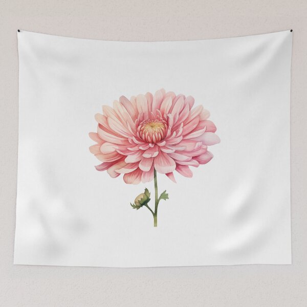 Item preview, Watercolor Chrysanthemums designed and sold by Daydreamsatdawn.