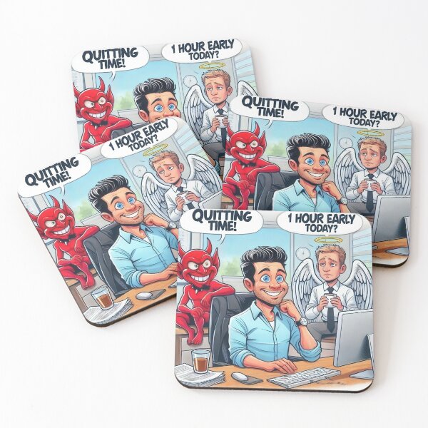 Item preview, Quitting Time! designed and sold by Johnny MeatShield.