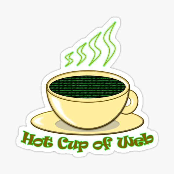 Hot Cup of Web Sticker
