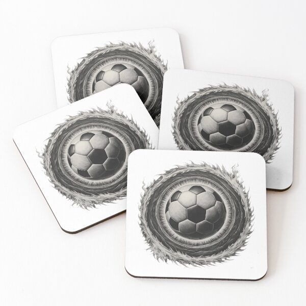 Item preview, Soccer ball, charcoal drawing designed and sold by Marcu Ioachim.
