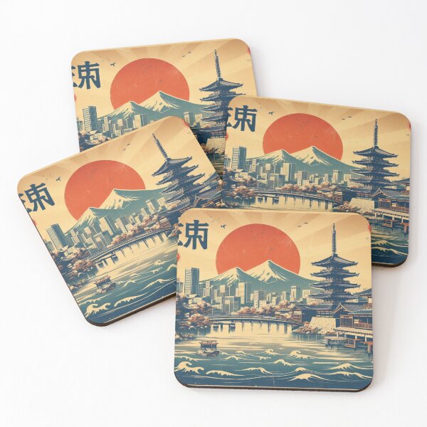 Item preview, Retro Japan with River designed and sold by TheMysticCats.