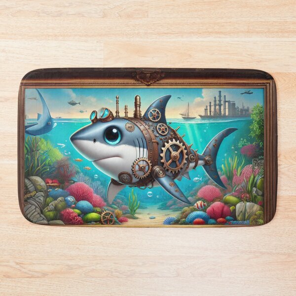 Item preview, Steampunk Great White Shark designed and sold by Sillytoe.