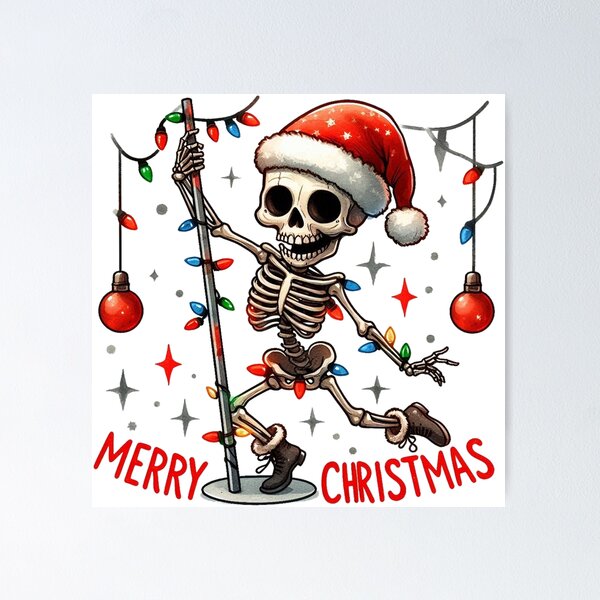 Item preview, Skeleton Santa Claus designed and sold by devonclemon.