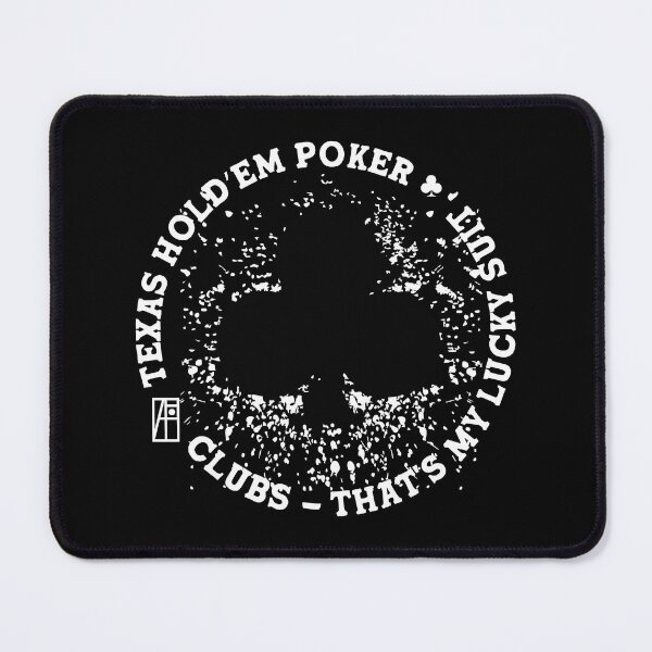 Item preview, GAME - POKER - TEXAS HOLDEM - Clubs - That's my lucky suit - 1 designed and sold by ArtProjectShop.