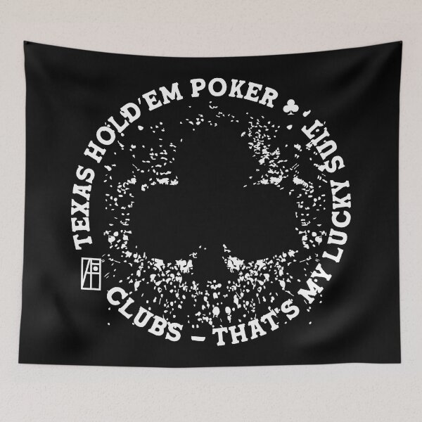 Item preview, GAME - POKER - TEXAS HOLDEM - Clubs - That's my lucky suit - 1 designed and sold by ArtProjectShop.