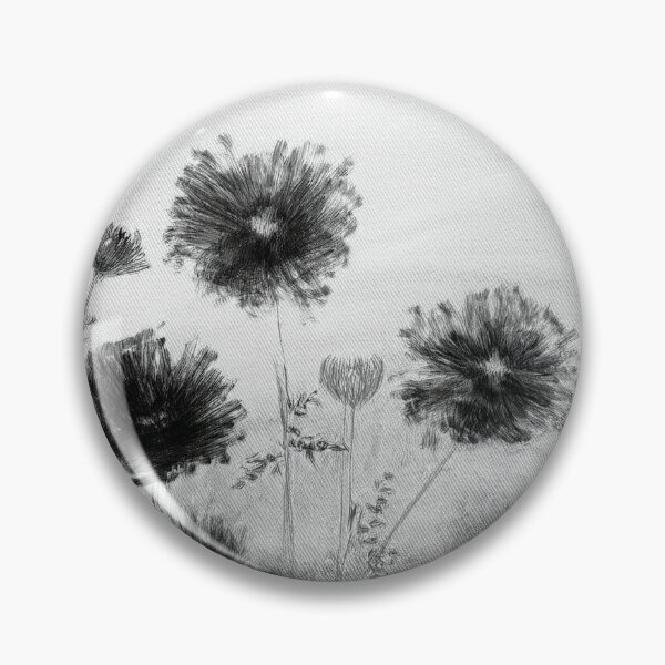 Item preview, flowers painted with charcoal in boho designed and sold by Pr7em.
