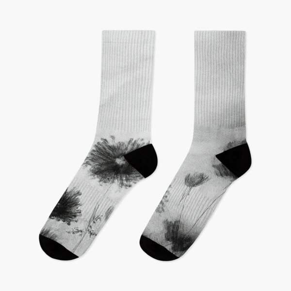 Item preview, flowers painted with charcoal in boho designed and sold by Pr7em.
