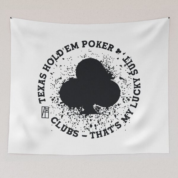 Item preview, GAME - POKER - TEXAS HOLDEM - Clubs - That's my lucky suit - 2 designed and sold by ArtProjectShop.
