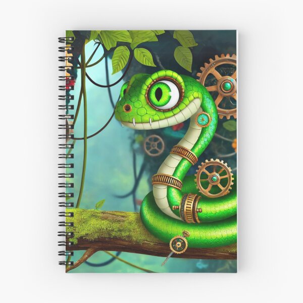 Item preview, Steampunk Green Anaconda designed and sold by Sillytoe.
