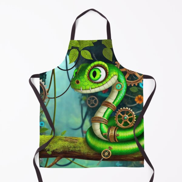 Item preview, Steampunk Green Anaconda designed and sold by Sillytoe.