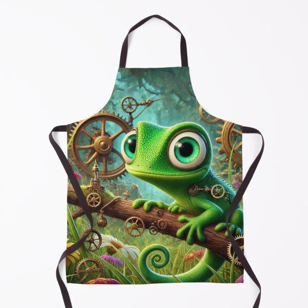 Item preview, Steampunk Green Anole designed and sold by Sillytoe.