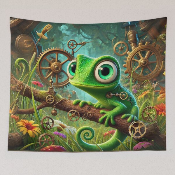 Item preview, Steampunk Green Anole designed and sold by Sillytoe.