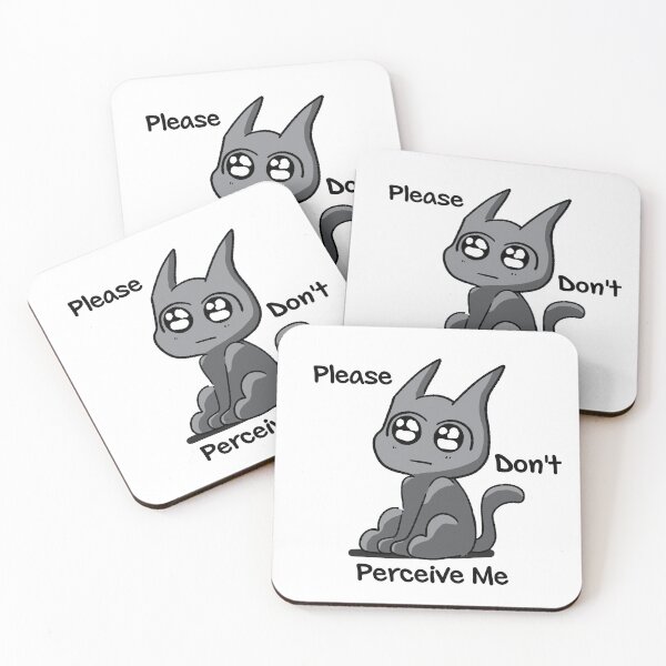 Item preview, Don't Perceive Me Kitty designed and sold by SpringHeartArts.