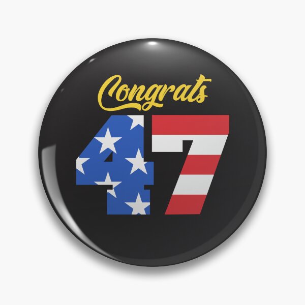 Item preview, Congrats 47 Trump American Flag designed and sold by cidolopez.