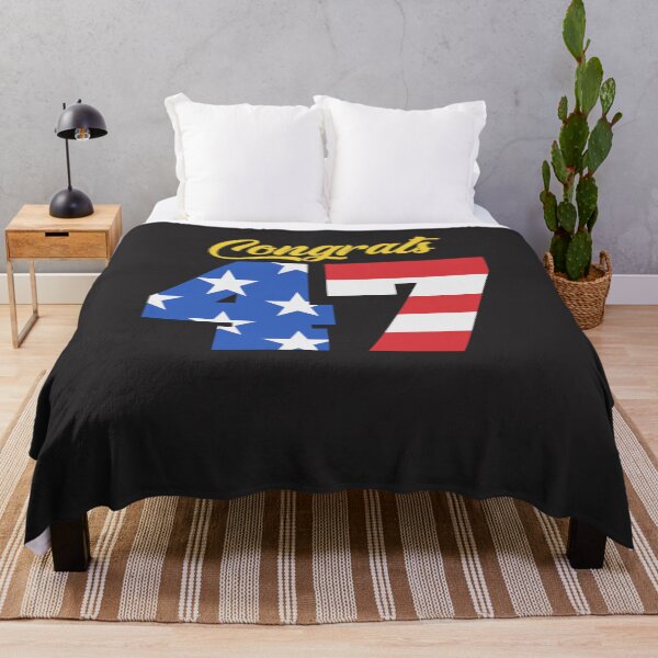 Item preview, Congrats 47 Trump American Flag designed and sold by cidolopez.