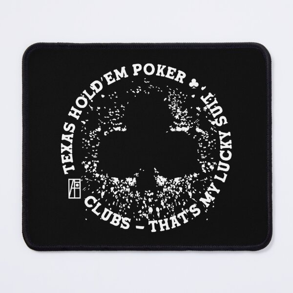 Item preview, GAME - POKER - TEXAS HOLDEM - Clubs - That's my lucky suit - 3 designed and sold by ArtProjectShop.