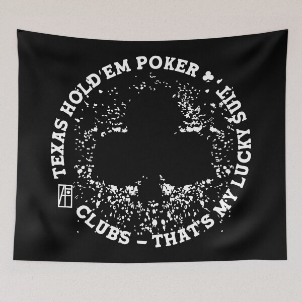 Item preview, GAME - POKER - TEXAS HOLDEM - Clubs - That's my lucky suit - 3 designed and sold by ArtProjectShop.
